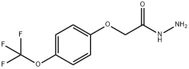 4-(三氟甲氧基)苯氧基乙酸肼, 175204-36-1, 结构式
