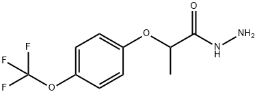2-METHYL-2-[4-(TRIFLUOROMETHOXY)PHENOXY]ACETIC ACID HYDRAZIDE Struktur