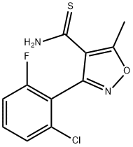 3-(2-CHLORO-6-FLUOROPHENYL)-5-METHYLISOXAZOLE-4-THIOCARBOXAMIDE Structure