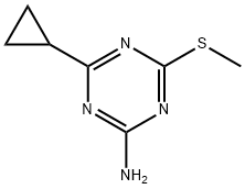 4-CYCLOPROPYL-6-(METHYLTHIO)-1,3,5-TRIAZIN-2-AMINE Structure