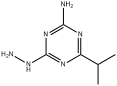 4-HYDRAZINO-6-ISOPROPYL-1,3,5-TRIAZIN-2-AMINE Structure