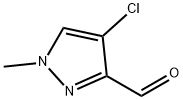 4-クロロ-1-メチル-1H-ピラゾール-3-カルバルデヒド 化学構造式
