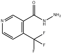 4-(三氟甲基)吡啶-3-碳酸肼, 175204-84-9, 结构式