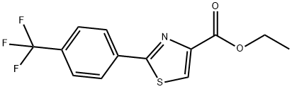 2-(4-TRIFLUOROMETHYL-PHENYL)-THIAZOLE-4-CARBOXYLIC ACID ETHYL ESTER Struktur