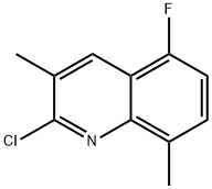 2-CHLORO-5-FLUORO-3,8-DIMETHYLQUINOLINE price.