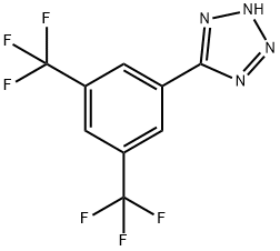 5-[3,5-双(三氟甲基)苯]四唑, 175205-09-1, 结构式