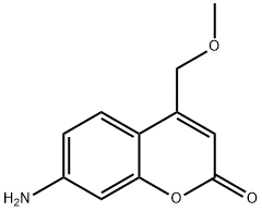 7-氨基-4-(甲氧基甲基)香豆素,175205-10-4,结构式