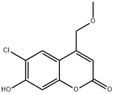 6-CHLORO-7-HYDROXY-4-(METHOXYMETHYL)-2H-CHROMEN-2-ONE Structure
