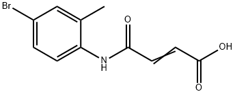 N-(4-ブロモ-2-メチルフェニル)マレアミン酸 化学構造式