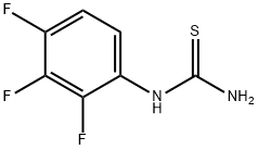 2,3,4-トリフルオロフェニルチオ尿素 化学構造式
