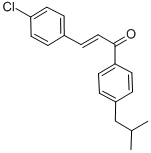 3-(4-CHLOROPHENYL)-1-(4-ISOBUTYLPHENYL)PROP-2-EN-1-ONE Structure