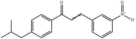 1-(4-ISOBUTYLPHENYL)-3-(3-NITROPHENYL)PROP-2-EN-1-ONE Structure