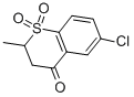 6-氯-2-甲基(硫代苯并二氢吡喃-4-酮)-1,1-二氧化物,175205-44-4,结构式