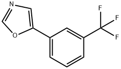 5-[3-(トリフルオロメチル)フェニル]-1,3-オキサゾール 化学構造式