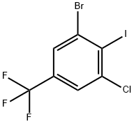 3-溴-5-氯-4-碘三氟甲苯, 175205-55-7, 结构式