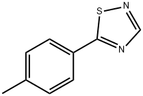 5-(4-メチルフェニル)-1,2,4-チアジアゾール 化学構造式