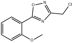 3-(クロロメチル)-5-(2-メトキシフェニル)-1,2,4-オキサジアゾール 化学構造式