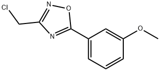 3-(氯甲基)-5-(3-甲氧基苯基)-1,2,4-氧二唑, 175205-62-6, 结构式