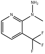 N-[3-(トリフルオロメチル)ピリド-2-イル]-N-メチルヒドラジン 化学構造式
