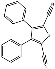3,4-Diphenylthiophene-2,5-dicarbonitrile, 97% Structure