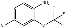 4-クロロ-2-(トリフルオロメトキシ)アニリン 化学構造式