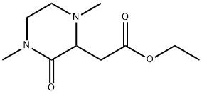 ETHYL 2-(1,4-DIMETHYL-3-OXO-2-PIPERAZINYL)ACETATE Structure