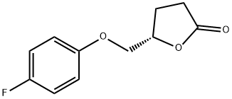 (4S)-(4-FLUOROPHENOXY)METHYL BUTYROLACTONE Structure