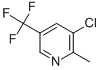 3-Chloro-2-methyl-5-(trifluoromethyl)pyridine,175227-30-2,结构式
