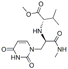 L-Valine, N-[1-[(3,4-dihydro-2,4-dioxo-1(2H)-pyrimidinyl)methyl]-2-(methylamino)-2-oxoethyl]-, methyl ester, (R)- (9CI) 结构式