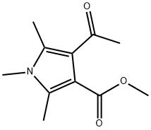METHYL 4-ACETYL-1,2,5-TRIMETHYL-1H-PYRROLE-3-CARBOXYLATE Structure