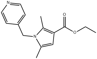 ETHYL 2,5-DIMETHYL-1-(4-PYRIDYLMETHYL)-1H-PYRROLE-3-CARBOXYLATE Structure