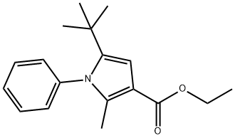 ETHYL 5-(TERT-BUTYL)-2-METHYL-1-PHENYL-1H-PYRROLE-3-CARBOXYLATE Structure