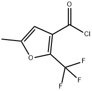 5-METHYL-2-(TRIFLUOROMETHYL)FURAN-3-CARBONYL CHLORIDE Structure