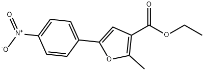 ETHYL 2-METHYL-5-(4-NITROPHENYL)-3-FUROATE Structure