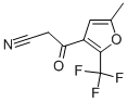 5-METHYL-2-(TRIFLUOROMETHYL)FURO-3-YLACETONITRILE Structure