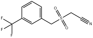 3-(TRIFLUOROMETHYL)BENZYLSULFONYL ACETONITRILE Struktur