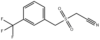 3-(TRIFLUOROMETHYL)BENZYLSULFONYL ACETONITRILE Structure