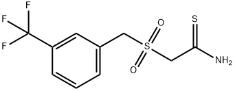 2-[3-(TRIFLUOROMETHYL)BENZYLSULFONYL]THIOACETAMIDE Structure