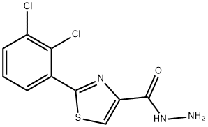 2-(2,3-二氯苯基)-1,3-噻唑-4-羧肼, 175276-87-6, 结构式