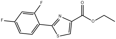 ETHYL 2-(2,4-DIFLUOROPHENYL)-1,3-THIAZOLE-4-CARBOXYLATE,175276-93-4,结构式
