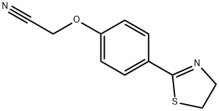 2-[4-(4,5-DIHYDRO-1,3-THIAZOL-2-YL)PHENOXY]ACETONITRILE 化学構造式