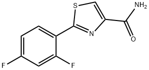 2-(2,4-二氟苯基)噻唑-4-羧酰胺,175276-97-8,结构式