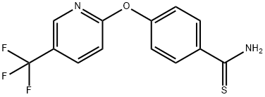 4-[5-(TRIFLUOROMETHYL)PYRID-2-YLOXY]THIOBENZAMIDE Struktur