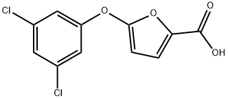 5-(3,5-ジクロロフェノキシ)-2-フロ酸 化学構造式