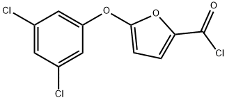 塩化5-(3,5-ジクロロフェノキシ)-2-フロイル 化学構造式