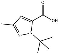 1-(TERT-BUTYL)-3-METHYL-1H-PYRAZOLE-5-CARBOXYLIC ACID Struktur