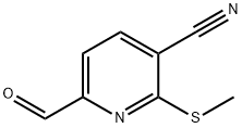 6-甲酰-2-甲磺酰)-烟酰腈,175277-27-7,结构式