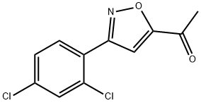 1-[3-(2,4-DICHLOROPHENYL)ISOXAZOL-5-YL]ETHAN-1-ONE Structure