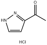 1-(1H-ピラゾール-5-イル)エタン-1-オン塩酸塩 化学構造式