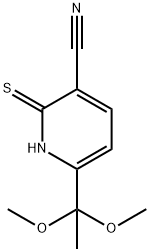 6-(1,1-DIMETHOXYETHYL)-2-MERCAPTONICOTINONITRILE Structure